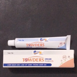 Kem loại bỏ ghẻ và kí sinh trùng Towders cream
