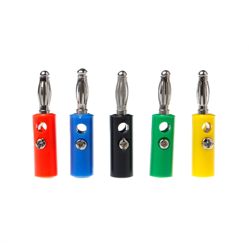 10 giắc cắm chuối 4mm gồm 5 màu tiện lợi