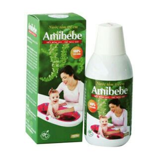 Sữa tắm thảo mộc Amibebe hết rôm sảy cho bé 25g