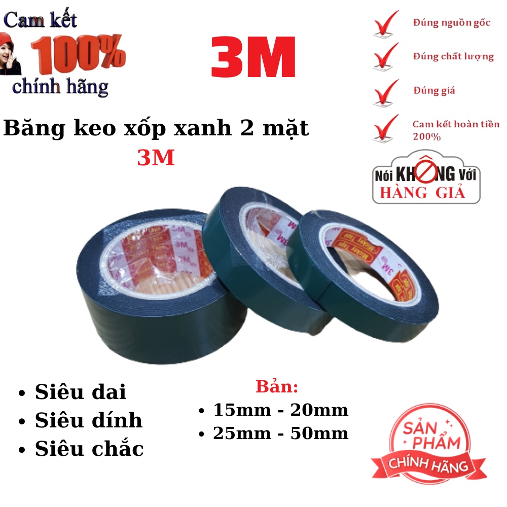 Băng dính xốp 2 mặt 3M [XẢ KHO]