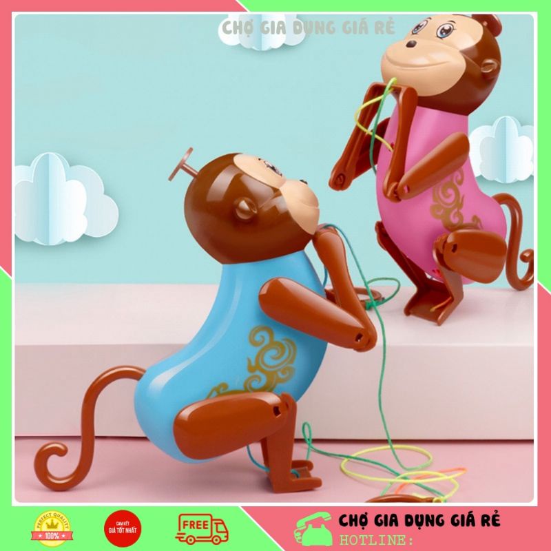 Đồ chơi hình khỉ leo cây lên dây cót có hiệu ứng âm thanh vui nhộn cho trẻ em