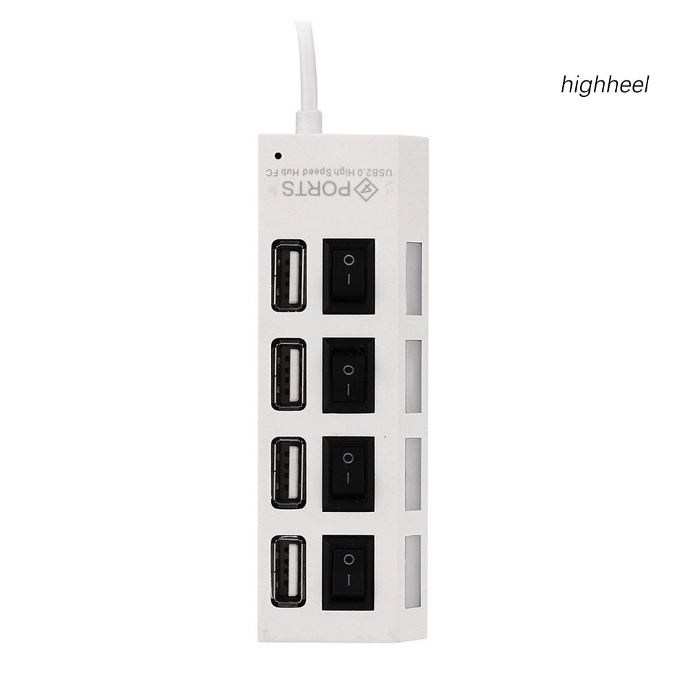 Hub Chia 4 Cổng Usb 2.0 Tốc Độ Cao Có Công Tắc On / Off Cho Máy Tính / Laptop | BigBuy360 - bigbuy360.vn