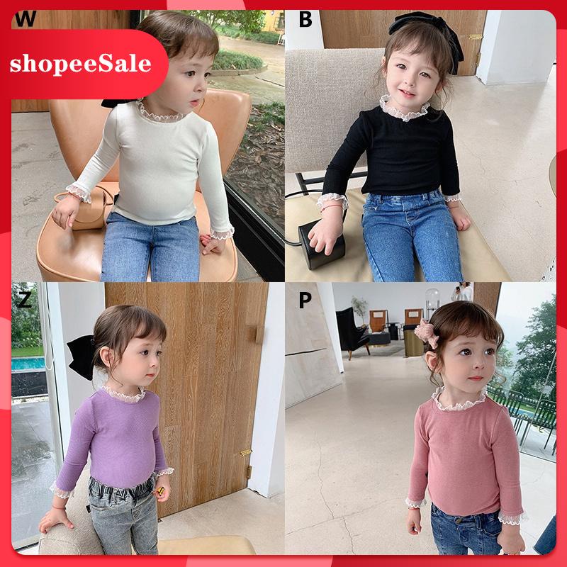 Áo Thun Dài Tay Thiết Kế Dễ Thương Dành Cho Bé Gái