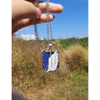 [ 2,5cm ] Dây chuyền huy hiệu trinh sát kèm kiếm - AOT - Baystore