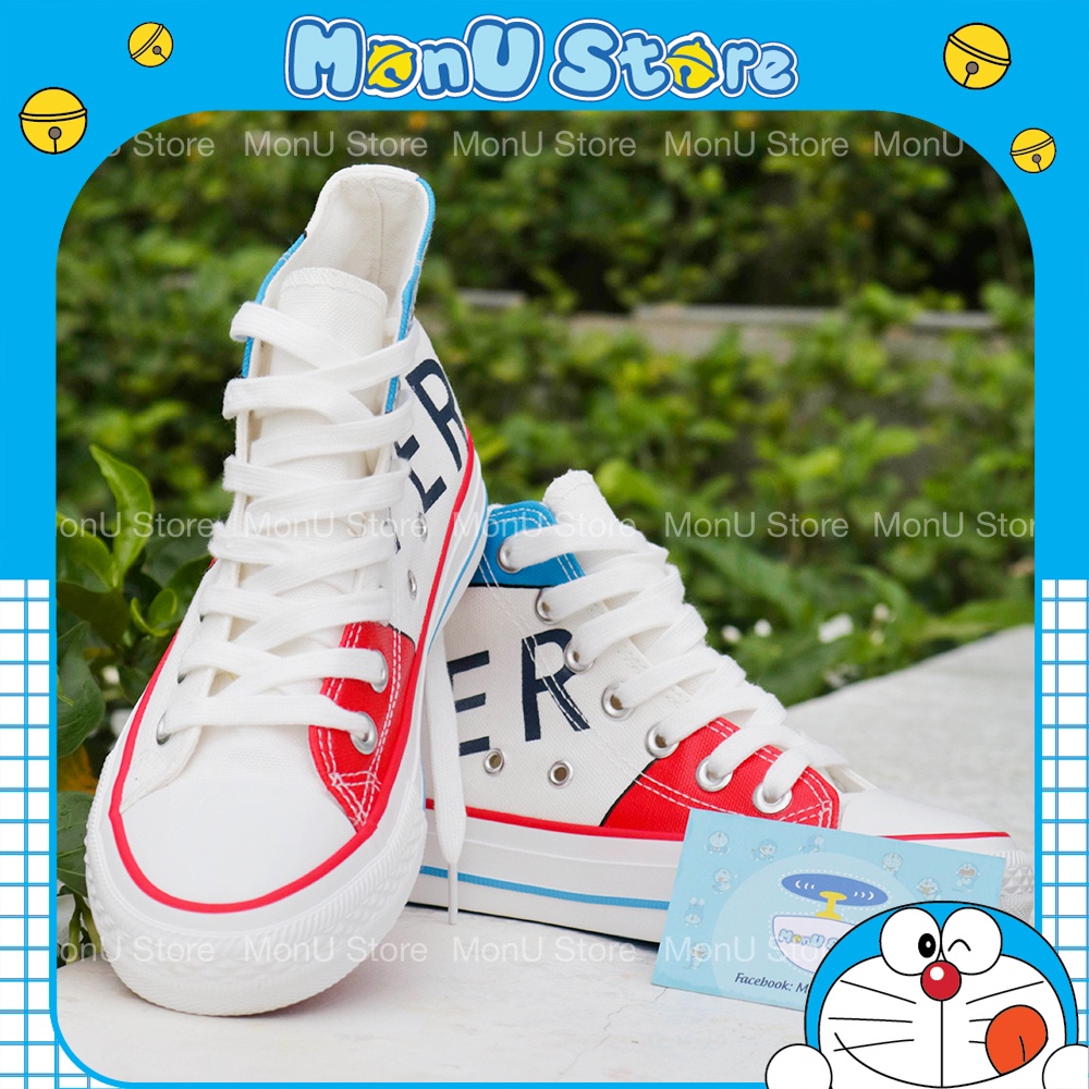 Giày DORAEMON DOREMON vải canvas dễ thương cute MON0177