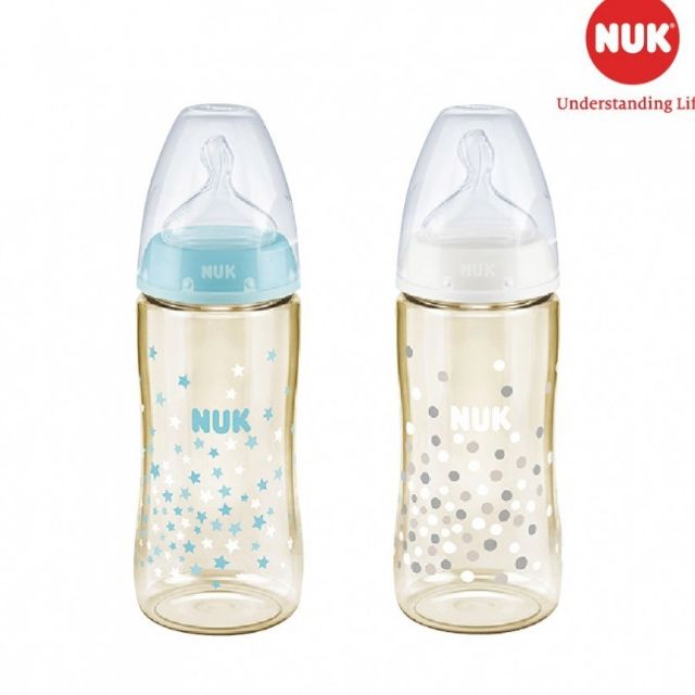 (Chính hãng) Bình sữa NUK Premium Choice+ nhựa PPSU núm ti silicon 150ml 300ml