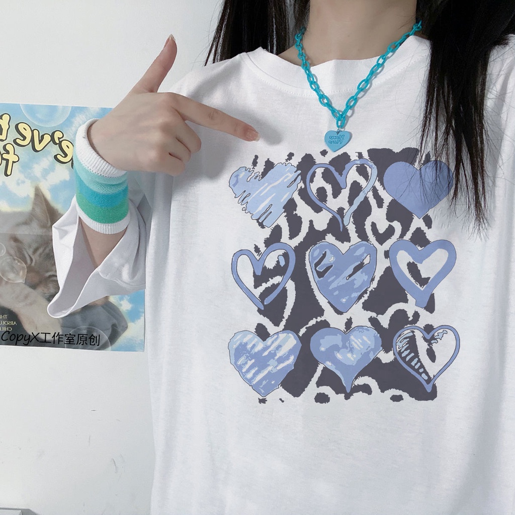 NRVP Áo Thun Nữ Cổ Tròn Ngắn Tay Thời Trang Mùa Hè Phong Cách Hàn Quốc 2022