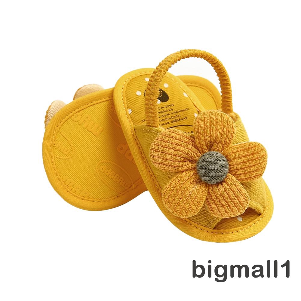 Giày sandal siêu nhẹ và thoải mái với họa tiết hoa hướng dương dùng cho bé gái