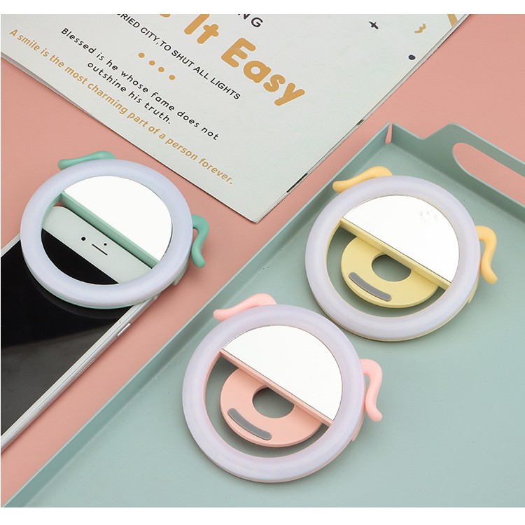 Đèn Selfie Ring light Cực sáng - Tặng kèm dây sạc - Dino Case