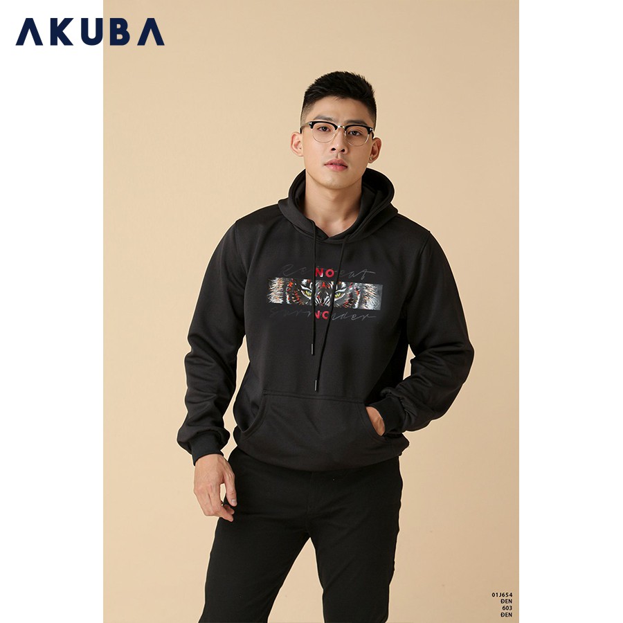 [Mã FASHIONMALLT4 giảm 15% tối đa 30K đơn 150k] Áo Hoodie Nam Tay Dài Có Nón AKUBA 01J654