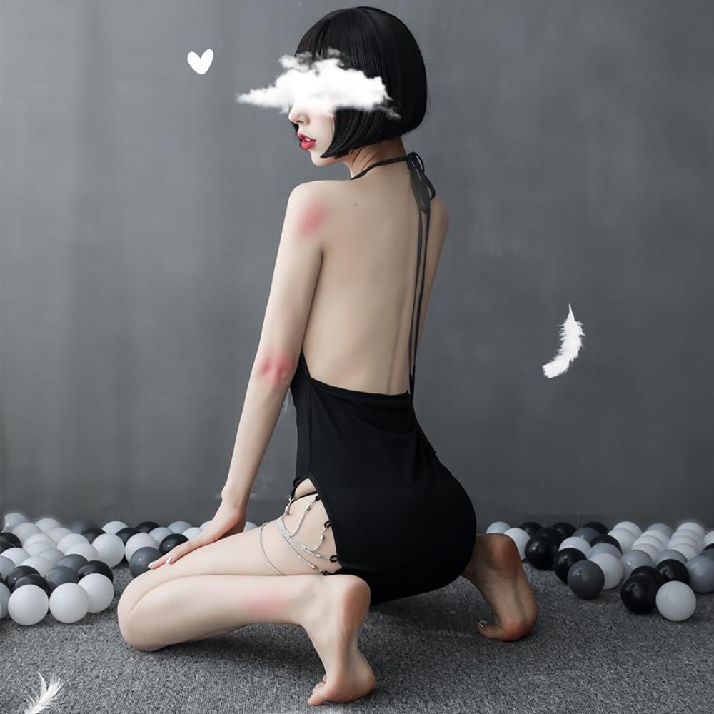 OCEANMAP Bộ Đồ Ngủ Ren Hoa Xuyên Thấu Và Quần Lót Gợi Cảm