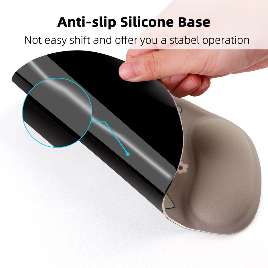 Tấm lót chuột bằng silicone hình động vật hoạt hình