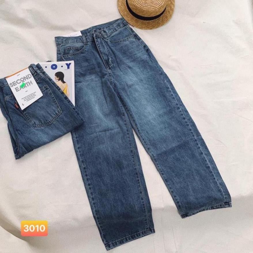 6/6 Quần Jeans Nữ Ống Rộng SIMPLE JEANS Cao Cấp PITA.STORE Xịn '