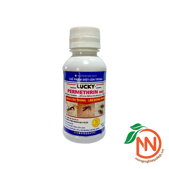 Thuốc Diệt Côn Trùng LUCKY PERMETHRIN 50EC 100ml - thuốc diệt ruồi, diệt muỗi, diệt kiến, diệt gián