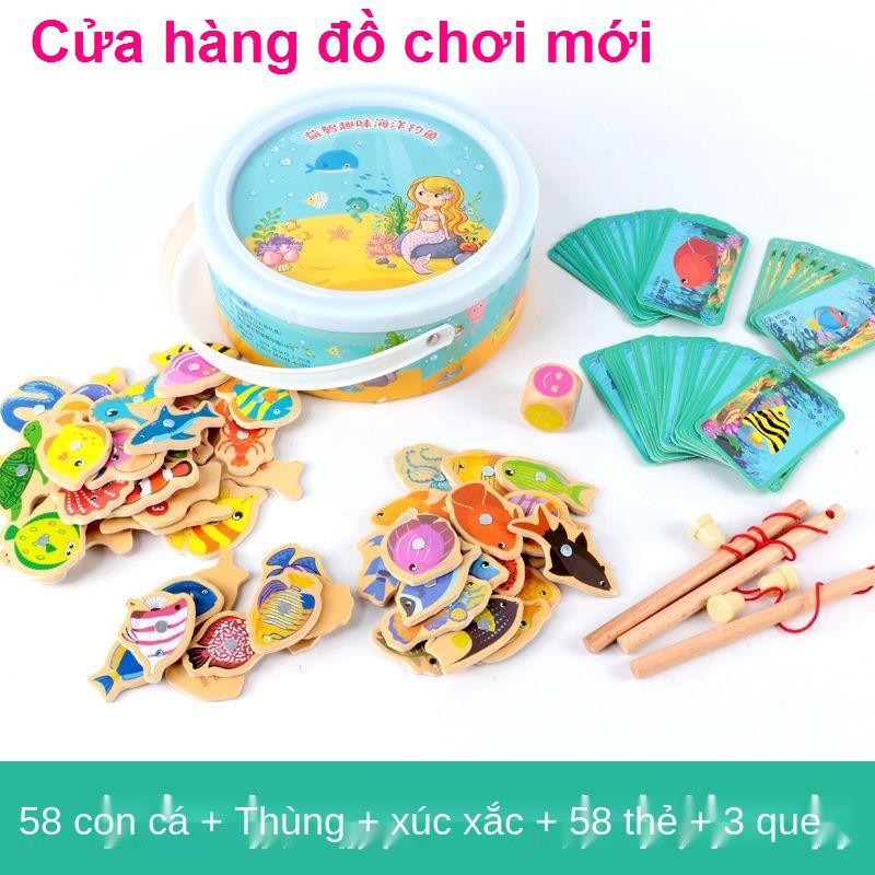 Đồ chơi câu cá trẻ em từ 1 xếp hình 2-3 tuổi bộ nửa cũ bé trai 4-5 6 gái