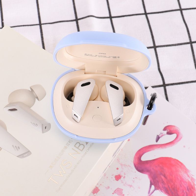 Vỏ Bảo Vệ Hộp Sạc Tai Nghe Bluetooth Edifier Tws Nb2 Bằng Silicon Mềm Chống Bụi Kèm Móc Khóa