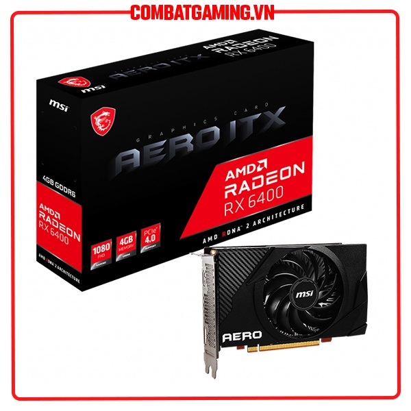 Card Màn Hình MSI RX 6400 Aero ITX 4GB GDDR6