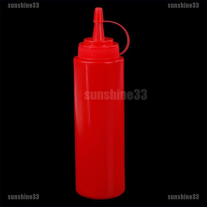 Bình Nhựa Đựng Dầu Ăn / Giấm Dạng Bóp 8oz Tiện Dụng Cho Nhà Bếp