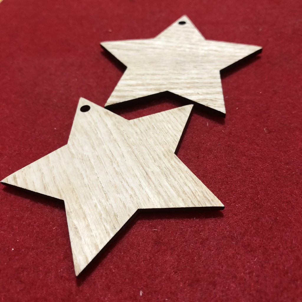 Ngôi Sao Gỗ Mộc- Phụ Kiện Trang Trí Lễ Noel, Giáng Sinh, Nhà Cửa, Decor Phòng, Chụp Ảnh Sản Phẩm