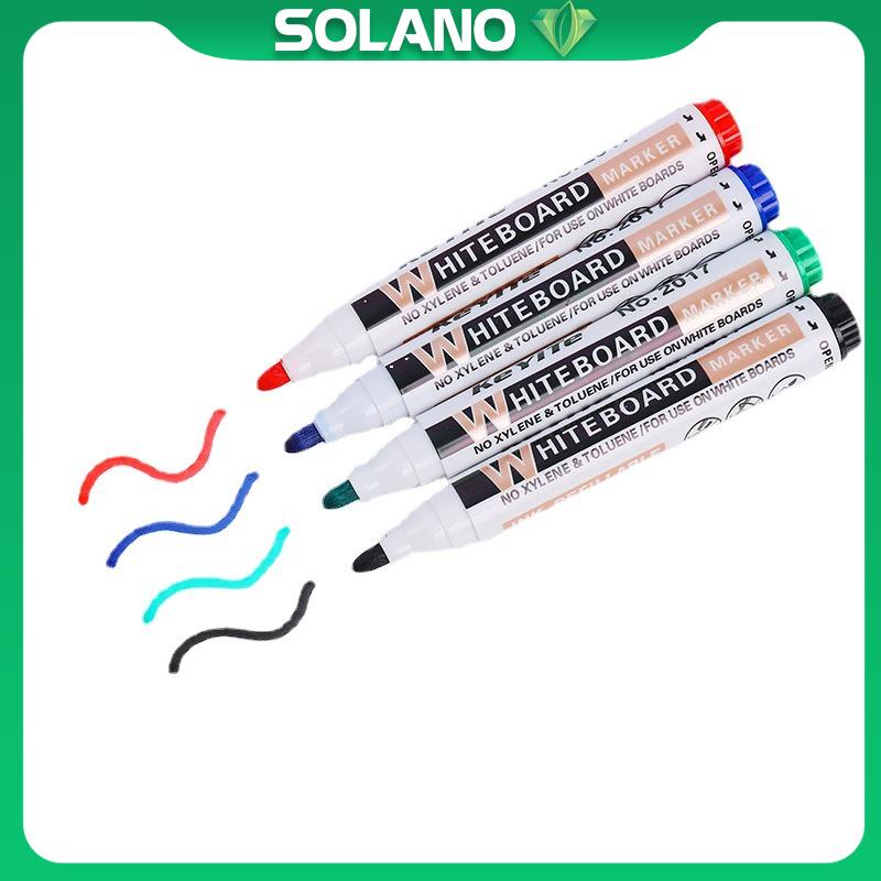Bút viết bảng SOLANO bút lông viết bảng trắng xóa được nhiều màu đa năng SP-001380