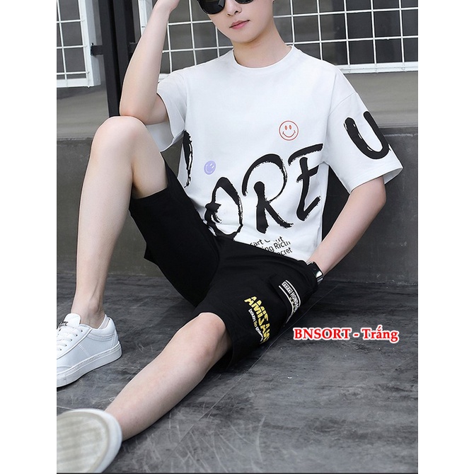 Bộ nam hè .Bộ nam unisex phong cách Hàn quốc MÃ BỘ BNSORT