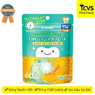 Viên ngậm chống sâu răng Teteo Combi dưa lưới