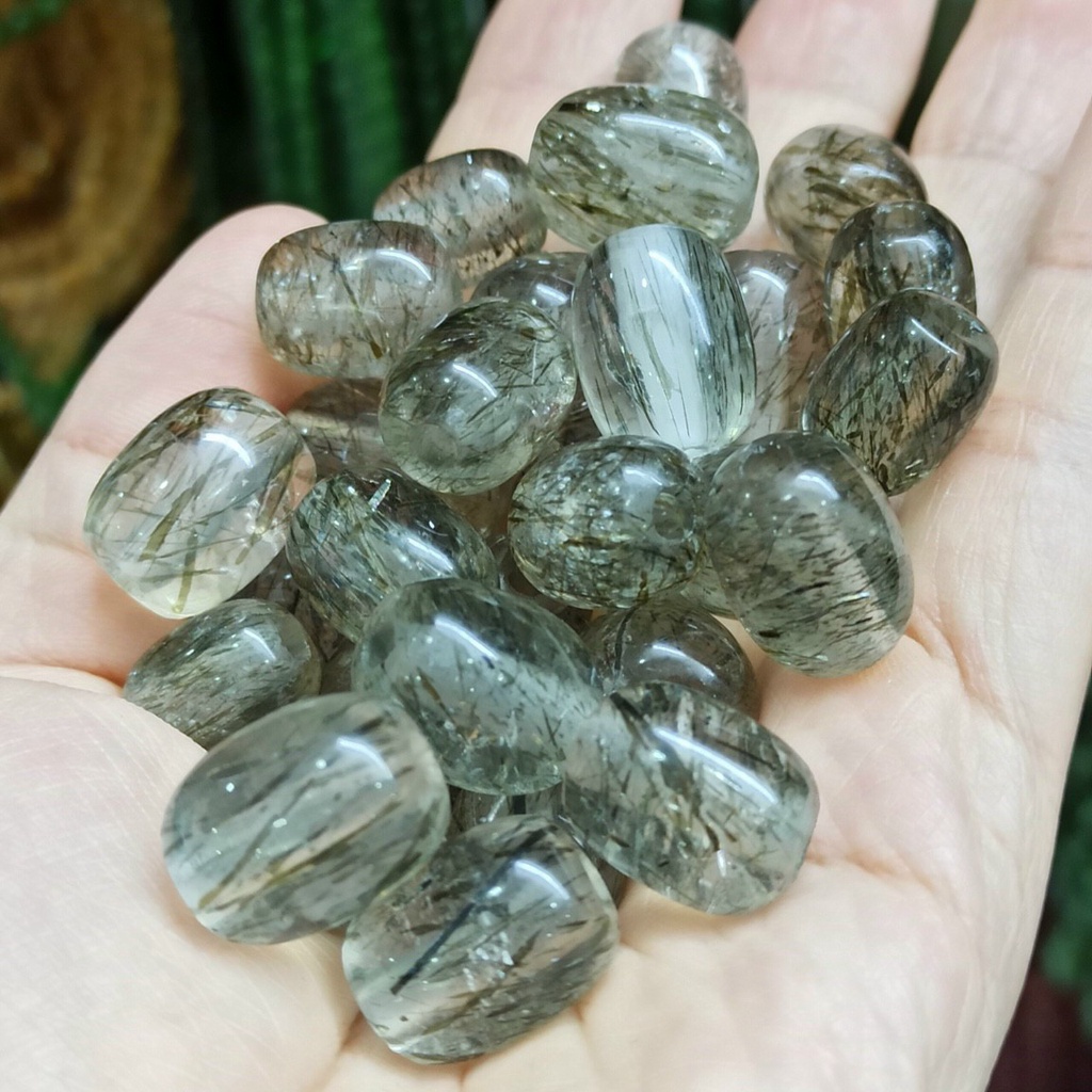 VÒNG TAY LU THỐNG TÓ.C XANH LÁ TRONG