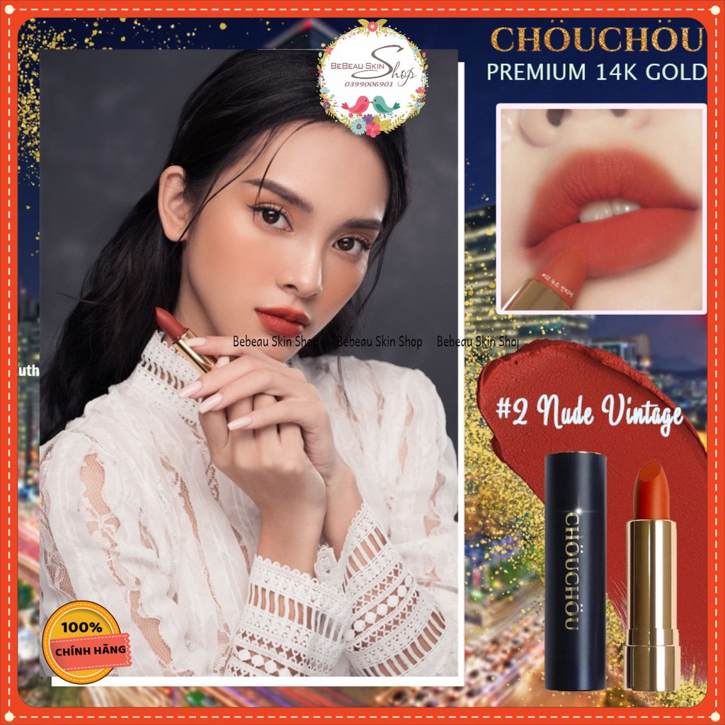 [Auth] Son lì Chou Chou Premium Matte 14k Gold Edition