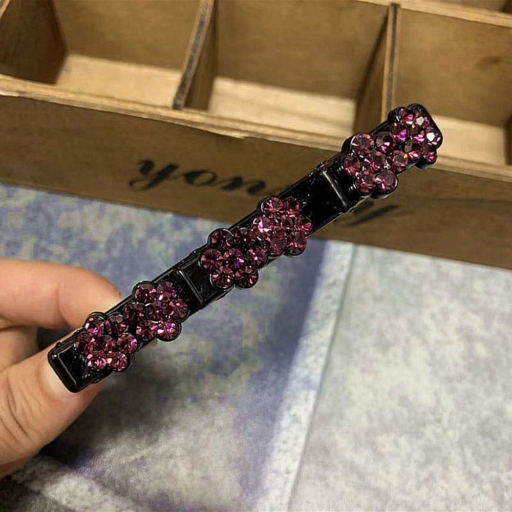 Kẹp Tóc Đính Đá Acrylic Kim Cương Không Cần Buộc Bằng Acrylic Dành Cho Trẻ Em