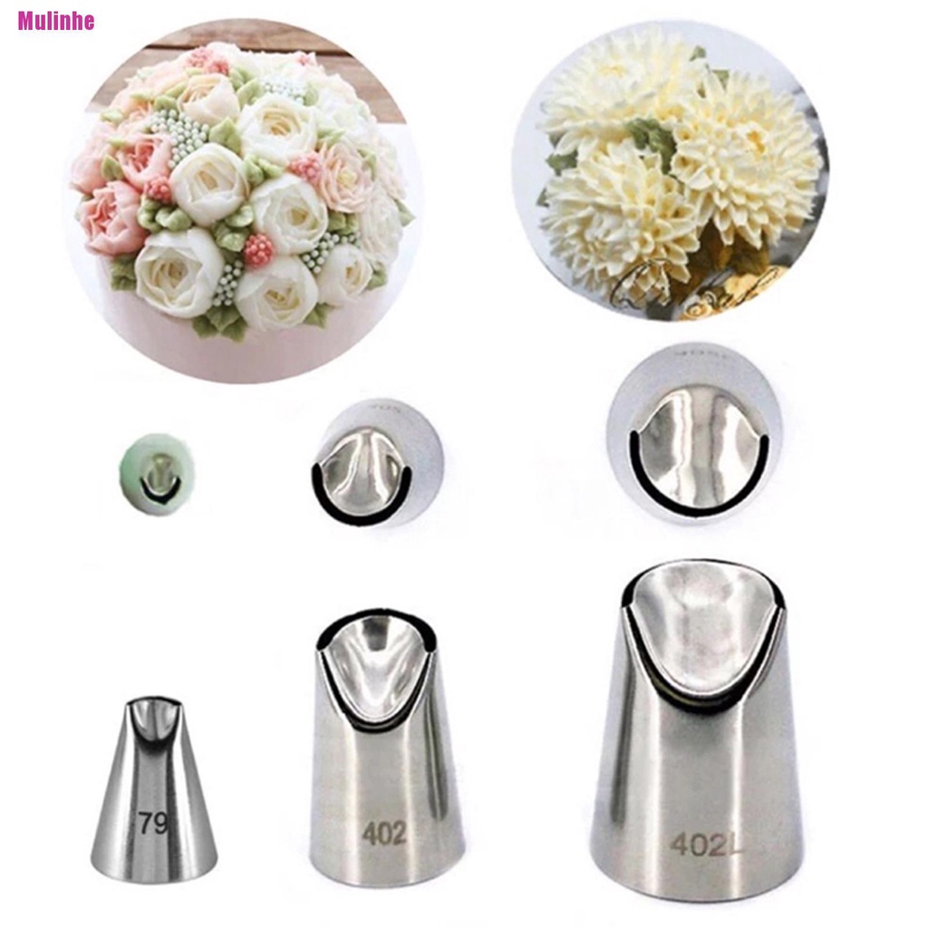 Bộ 3 Đuôi Bắt Bông Kem Hình Hoa Tulip Tiện Dụng