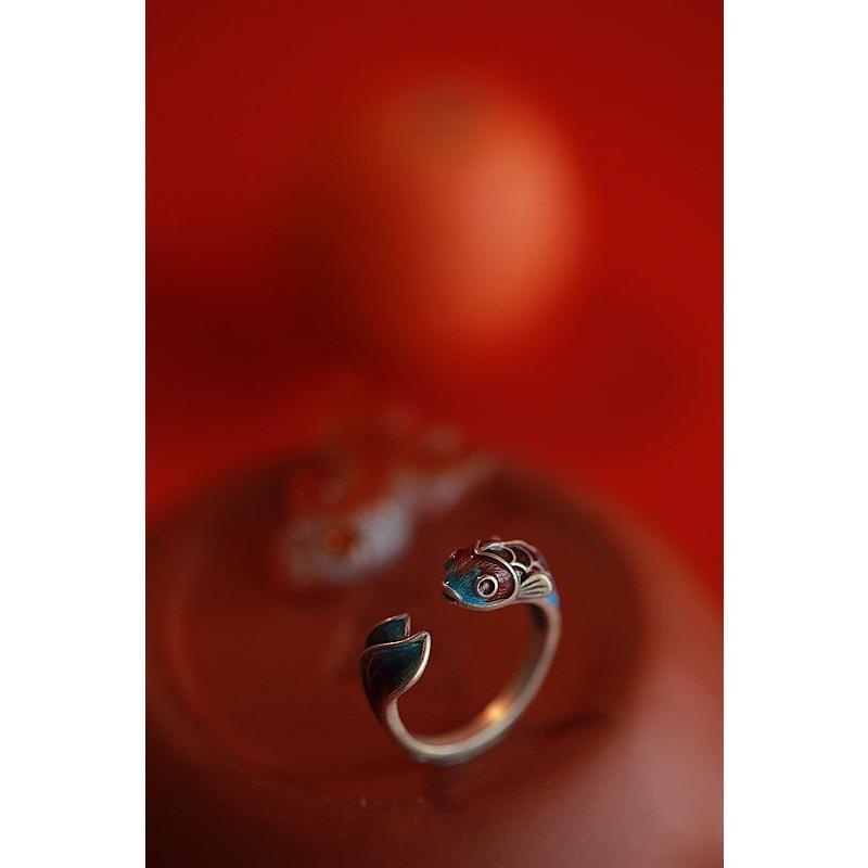 Nhẫn Hở Mạ Bạc 925 Phong Thủy Màu Sắc Đẹp Mắt