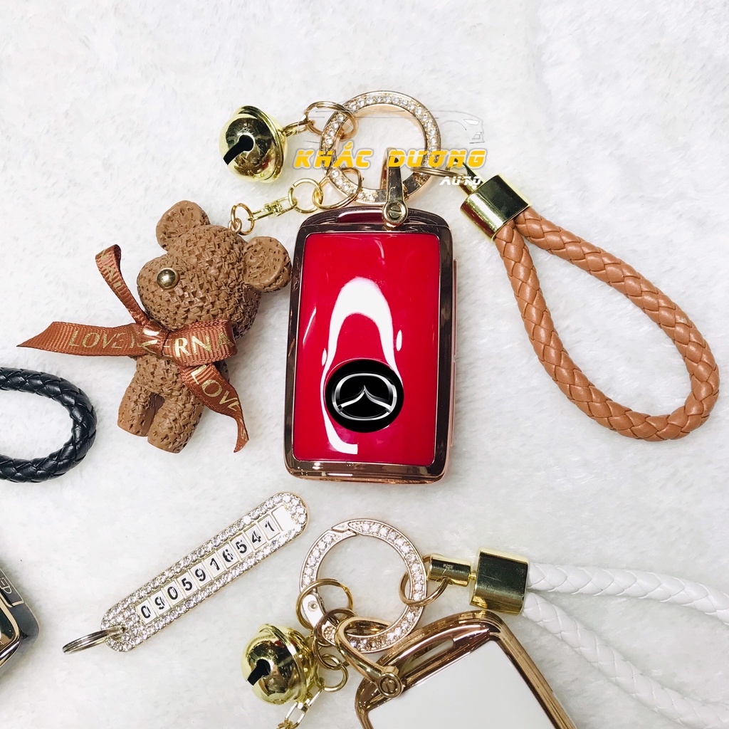 Ốp chìa khoá Mazda 3 - Mazda CX8 - Mazda CX3 - Mazda CX30 TPU đính đá nhân tạo cao cấp sang trọng