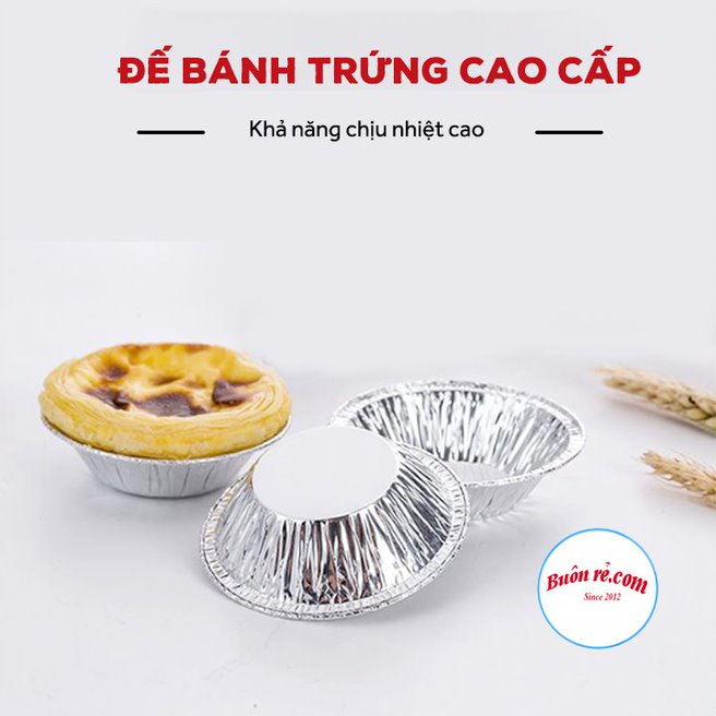 Set 100 Đế bánh Tart trứng, làm bánh, nướng hải sản dùng 1 lần - Bát đựng gia vị 01459