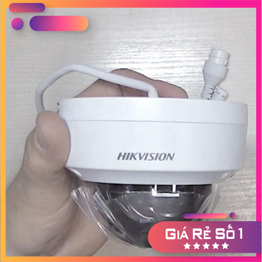 {FREESHIP} Camera IP Dome hồng ngoại 2.0 MP HIKVISION DS-2CD2121G0-I, hỗ trợ thẻ nhớ, chống thấm nước, chống va đập , tư