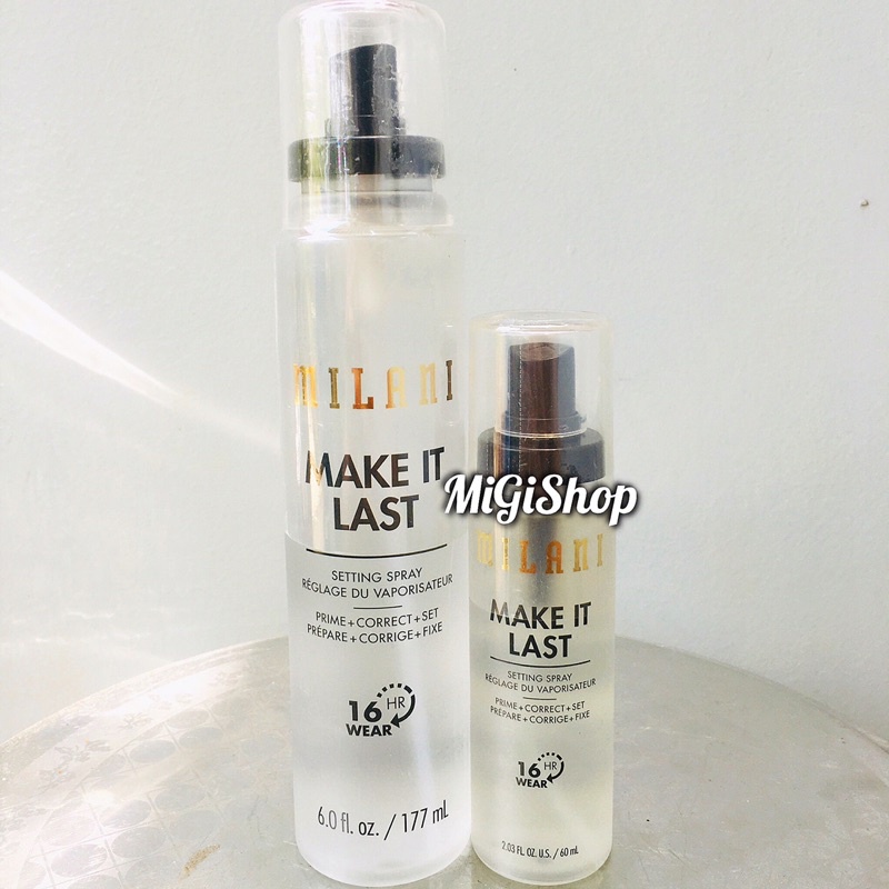 [Hàng Mỹ] Xịt Khoá Nền Giữ Lớp MakeUp Milani Make It Last/ Dewy | BigBuy360 - bigbuy360.vn