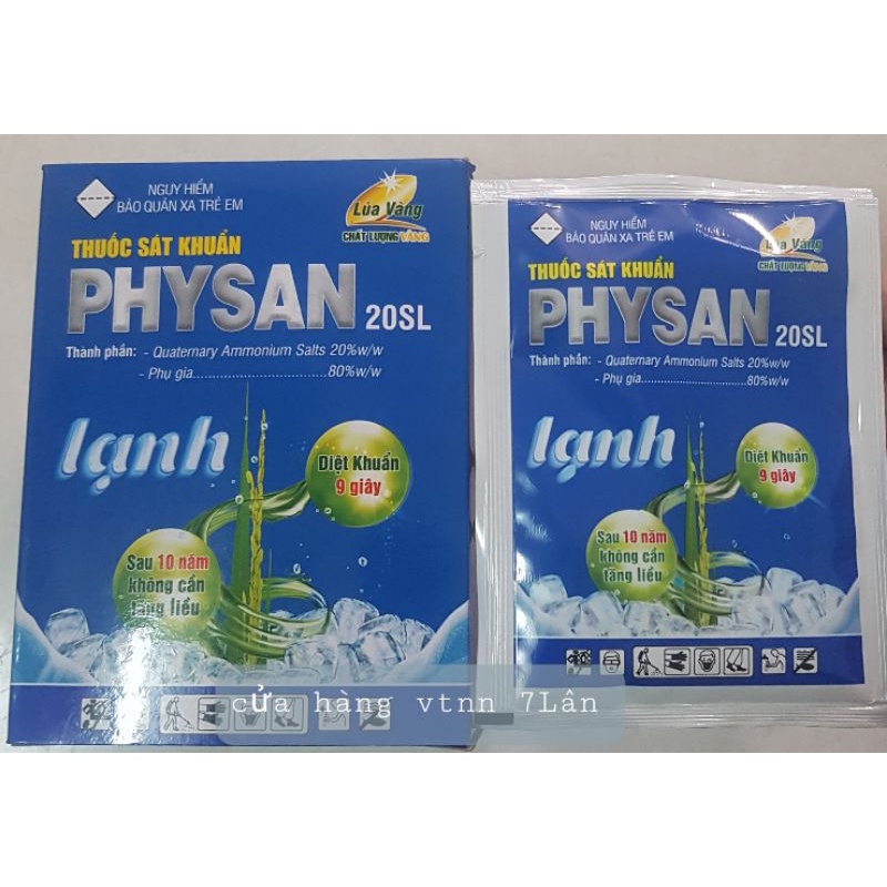 sát khuẩn Physan chai 100ml,gói 25ml