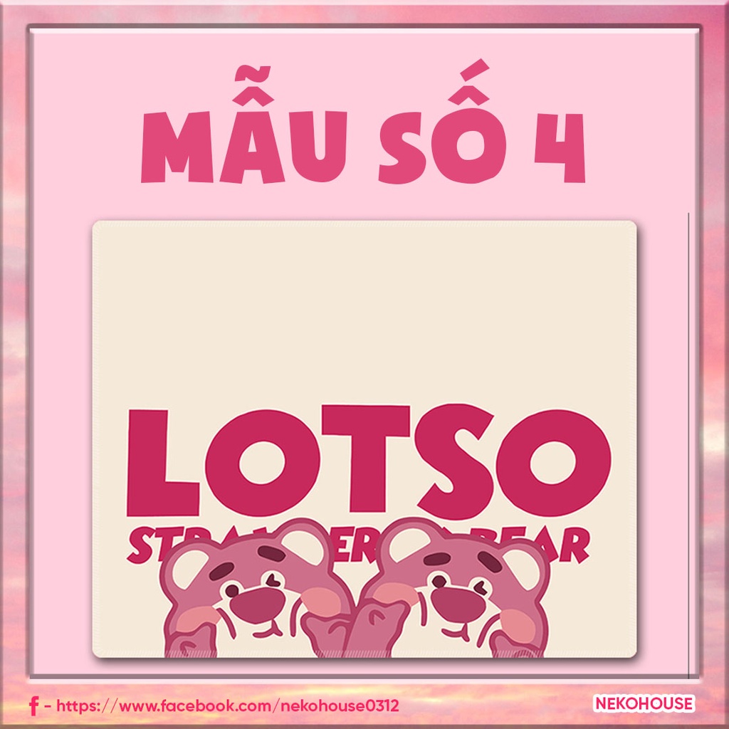 Miếng Lót Chuột Gấu Losto - Câu Chuyện Đồ Chơi màu hồng dễ thương