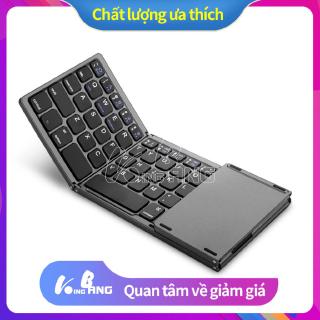 Bàn phím bluetooth không dây dễ dàng gấp mở tích hợp cảm ứng cho Android IOS Windows