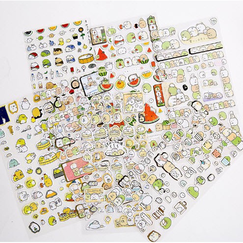 combo 10 sticker ngộ nghĩnh ngẫu nhiên