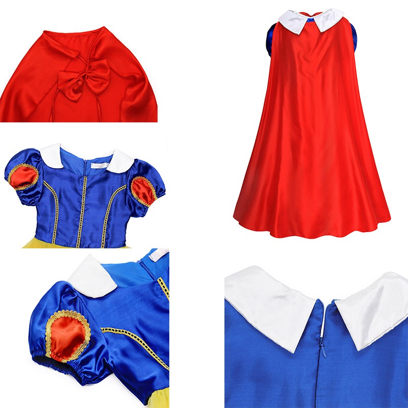 Đầm công chúa bạch tuyết hóa trang halloween cho bé gái