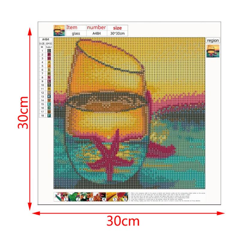 Bộ Tranh Đính Đá 5D Tự Làm Toàn Diện Hình Cốc Blala Cho Rhine