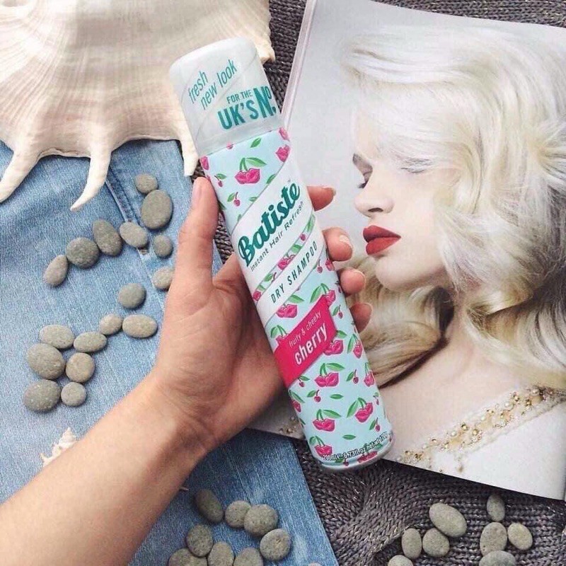 Dầu Gội Khô Batiste Dry Shampoo 200ml Hết Ngứa, Hết Bết Dính Tóc Bồng Bềnh Tức Thì
