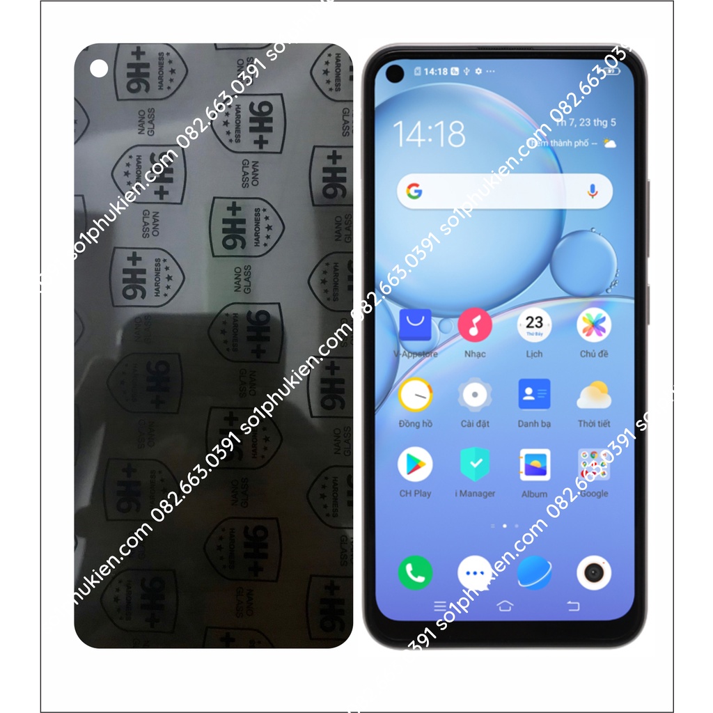 Dán cường lực chống nhìn trộm vivo Y30 Y30i  y50 cường lực 9H+ siêu bền, chống nhìn từ 30 độ