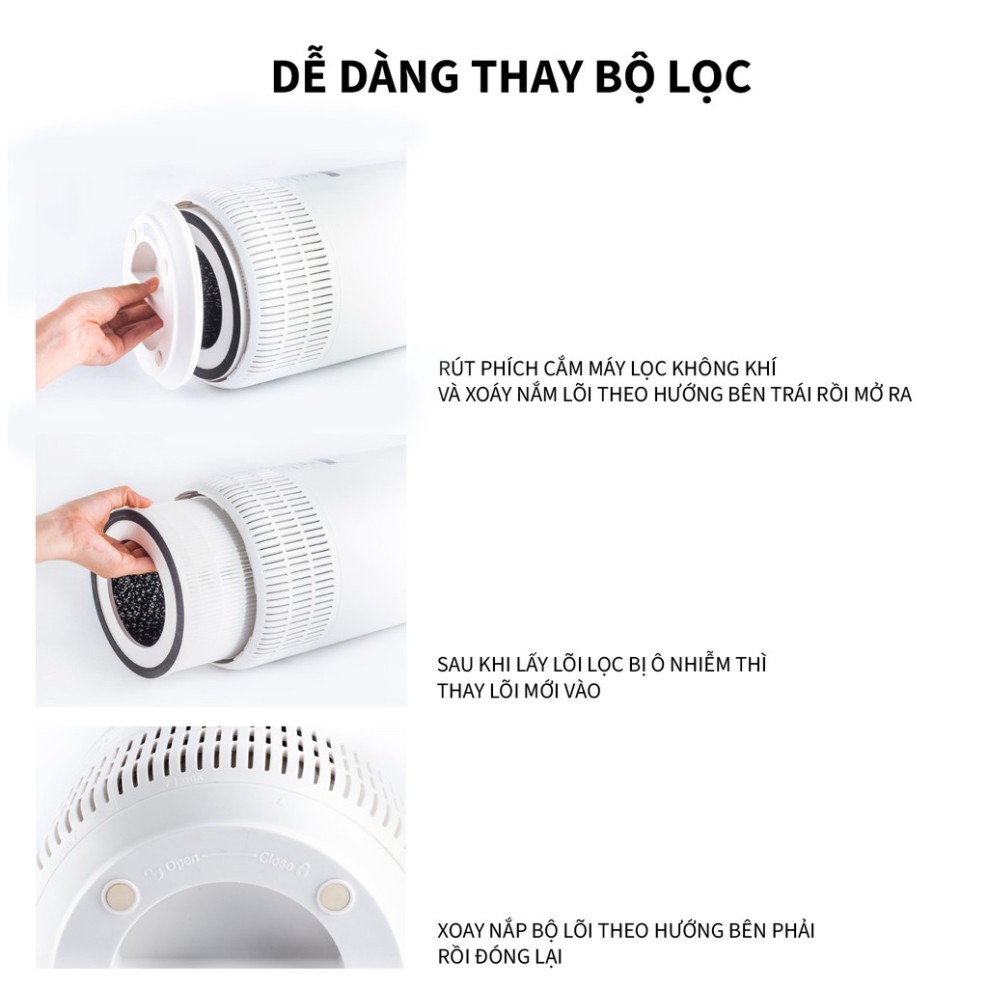 [Lock&amp;Lock] Máy Lọc Không Khí ENP116WHT 35W, 220-240V - Bảo Hành 12 Tháng