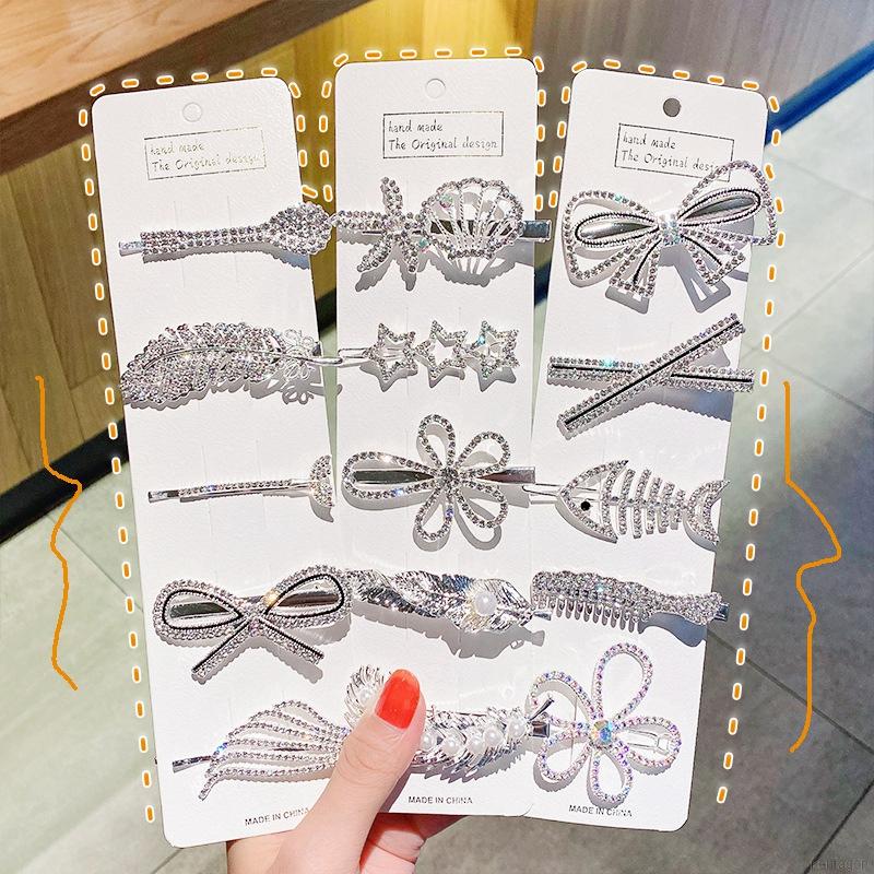 Set 5 Kẹp Tóc Hoạt Hình Xinh Xắn Dành Cho Bé Gái