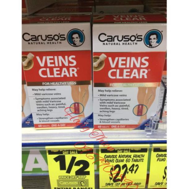 (Đủ bill) Suy giãn tĩnh mạch CARUSO’s VEINS CLEAR _ 60verge