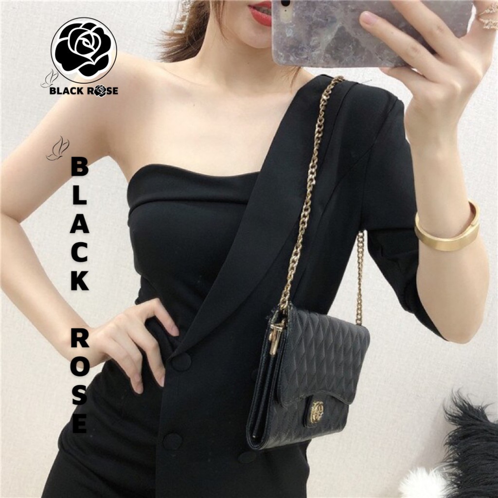 Váy Đầm Vest Nữ Hàn Quốc Đẹp Cá Tính BLACK ROSE Váy Nữ Dự Tiệc Cao Cấp - TẤM BOUTIQUE