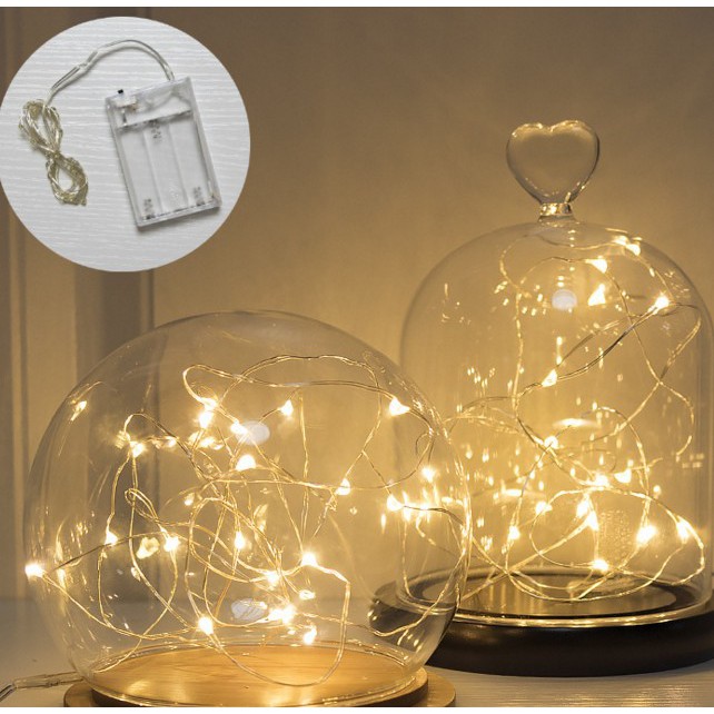 Dây đèn LED đom đóm Fairy Light 30-40-50 bóng trang trí không thấm nước hộp 3 pin AA | BigBuy360 - bigbuy360.vn