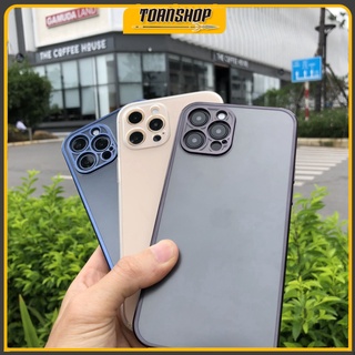 Ốp lưng iphone bảo vệ camera lưng mờ iphone 11 đến ip12 pro max
