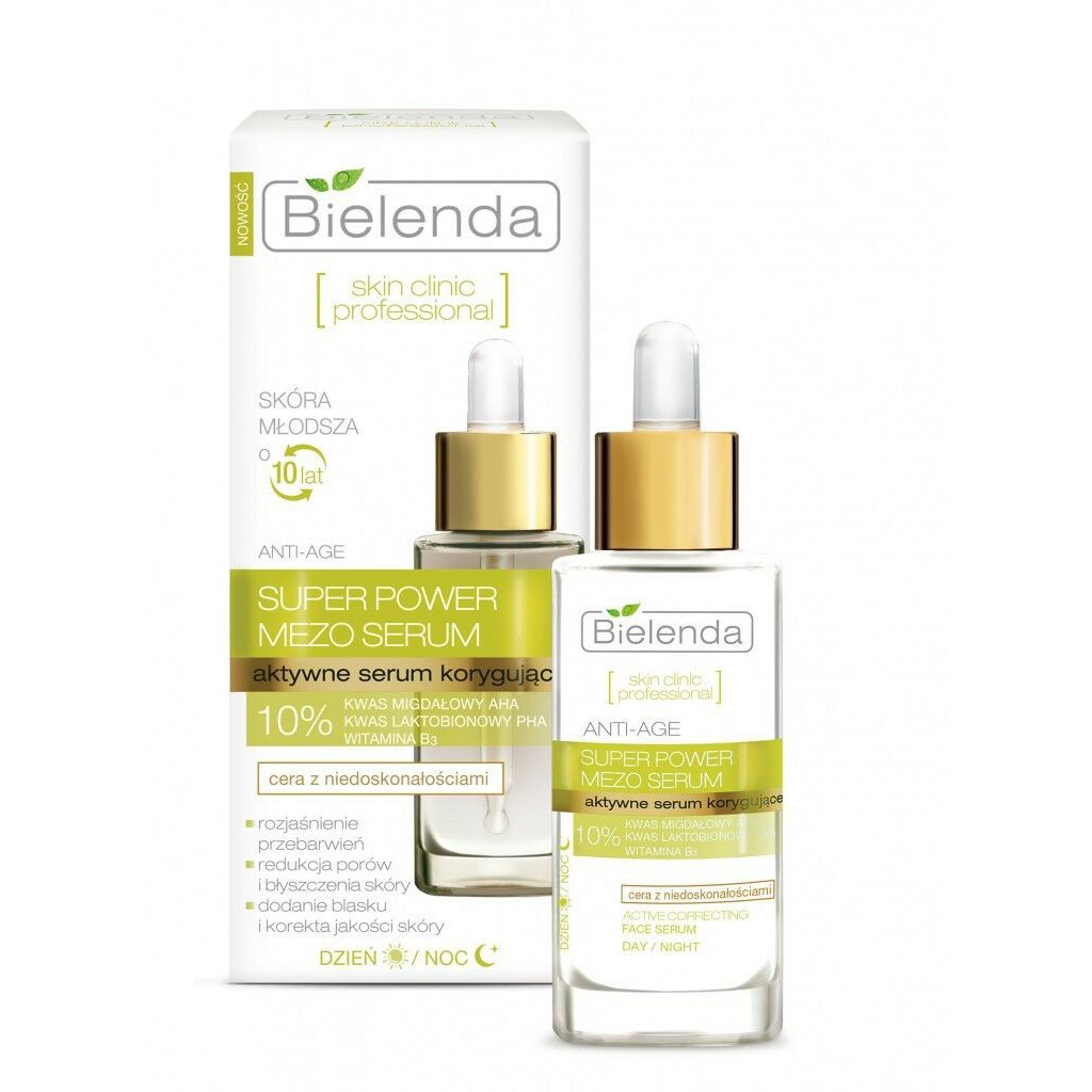 Serum tươi Bielenda cho da dầu, mụn se khít chân lông, giảm nếp nhăn 10%